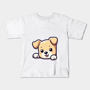 Peeking Dog Kids T-Shirt